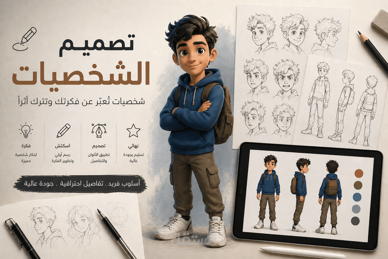 تصميم شخصيات