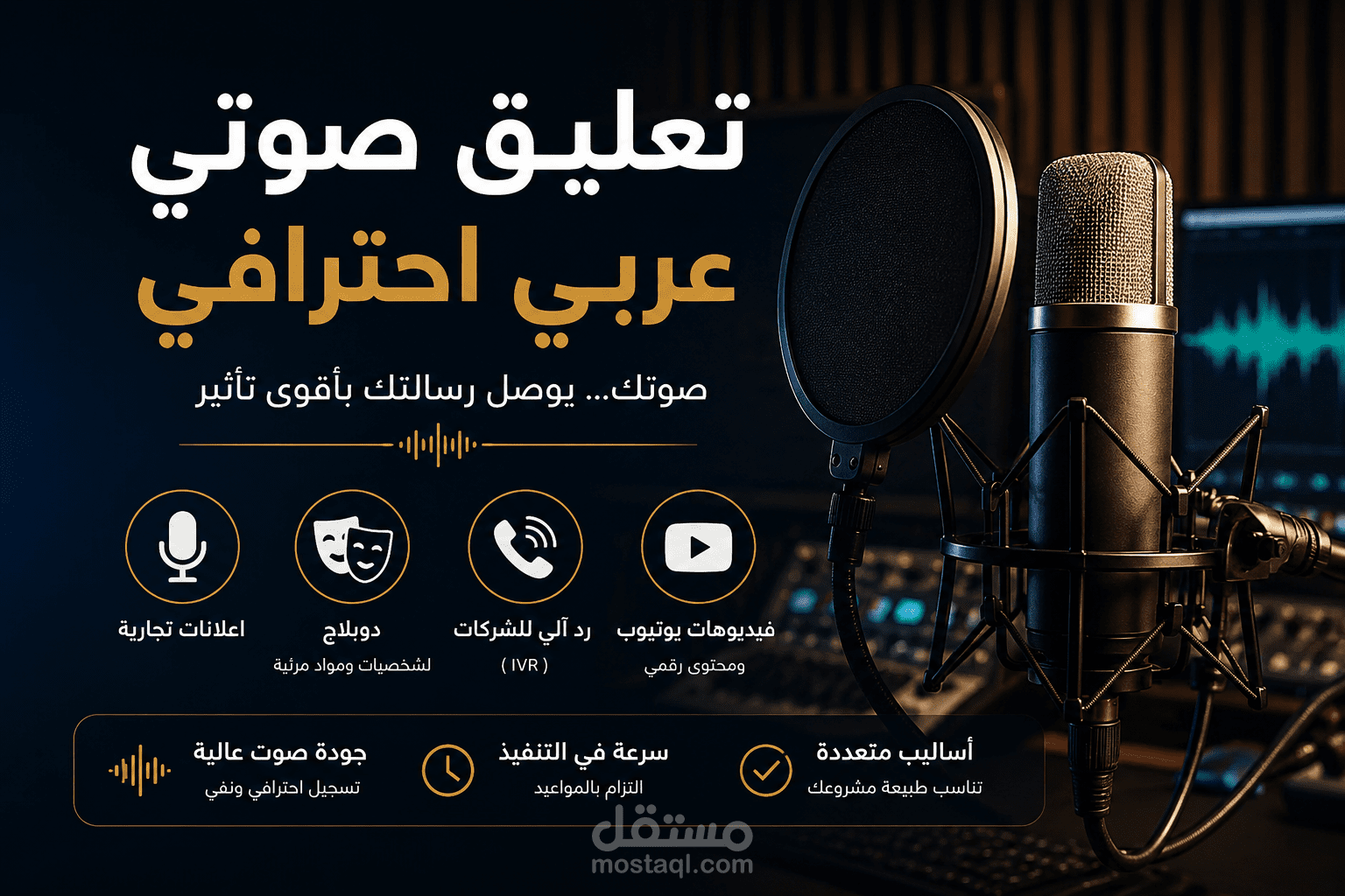 معلق صوتي ومؤدٍ صوتي عربي