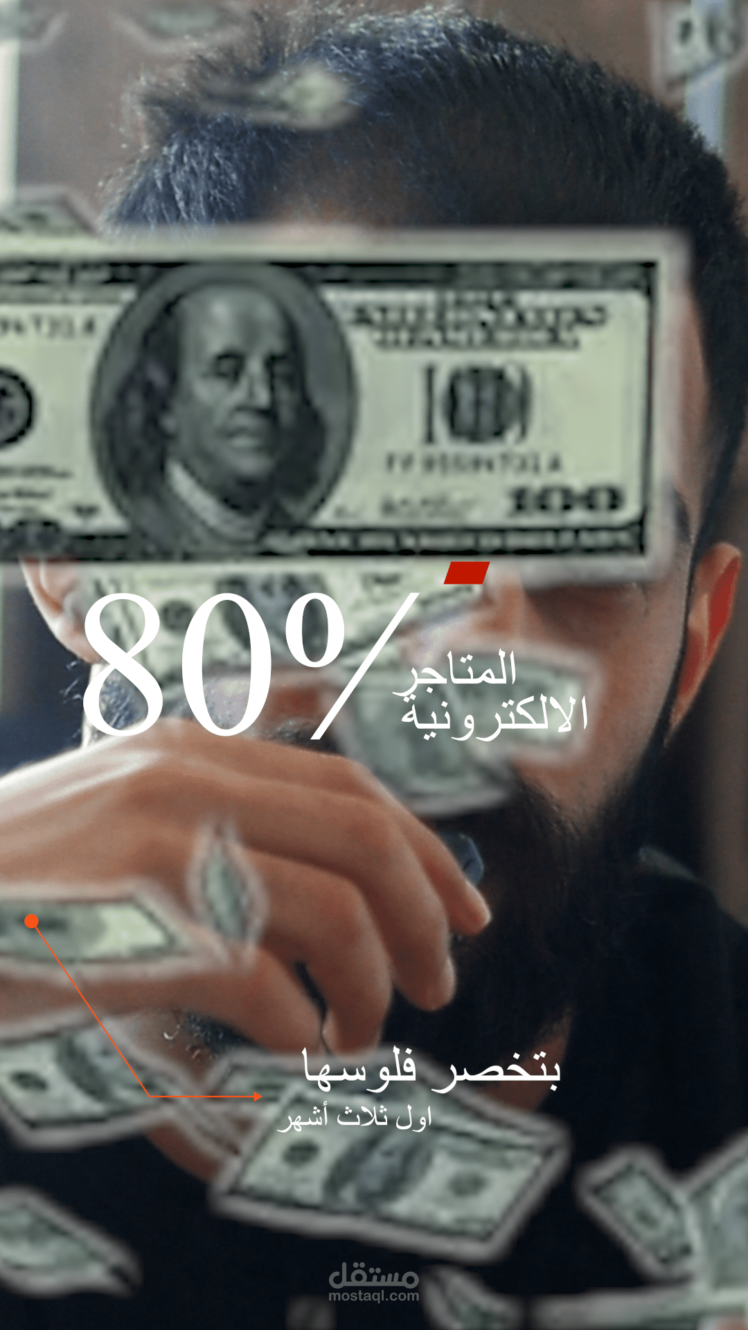 إنتاج وتحرير فيديو ريلز إعلاني ديناميكي للمتاجر الإلكترونية والبزنس (High-Retention Reel)