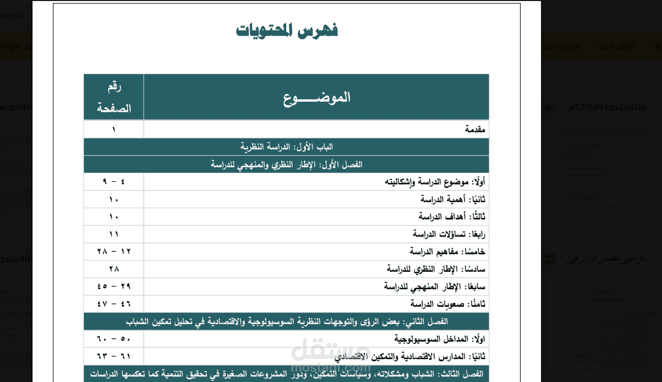 بحث حول دور المشروعات الصغيرة في التمكين الاقتصادي للشباب