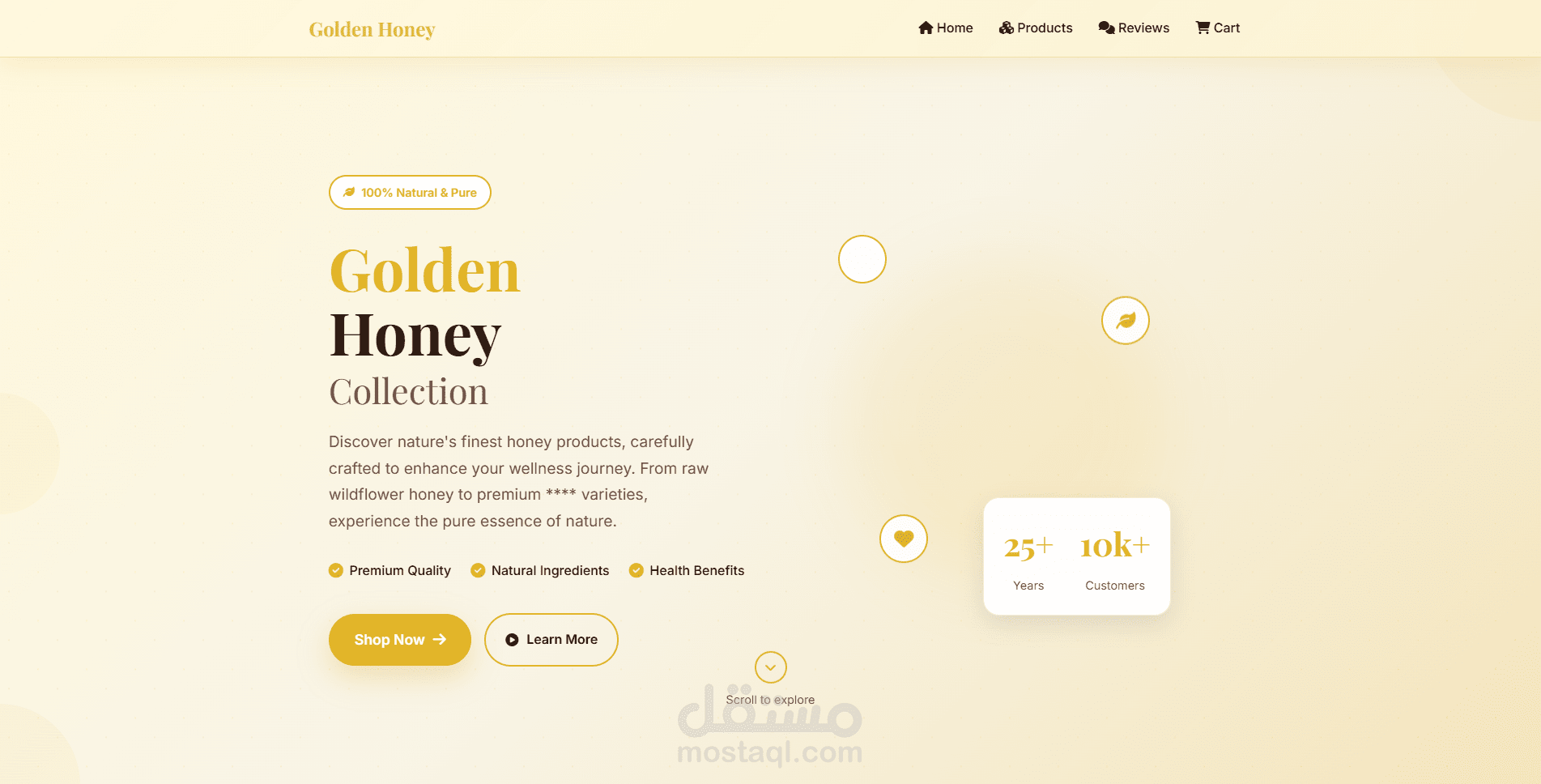 Honey E-Commerce Store | ASP.NET MVC & SQL Server
