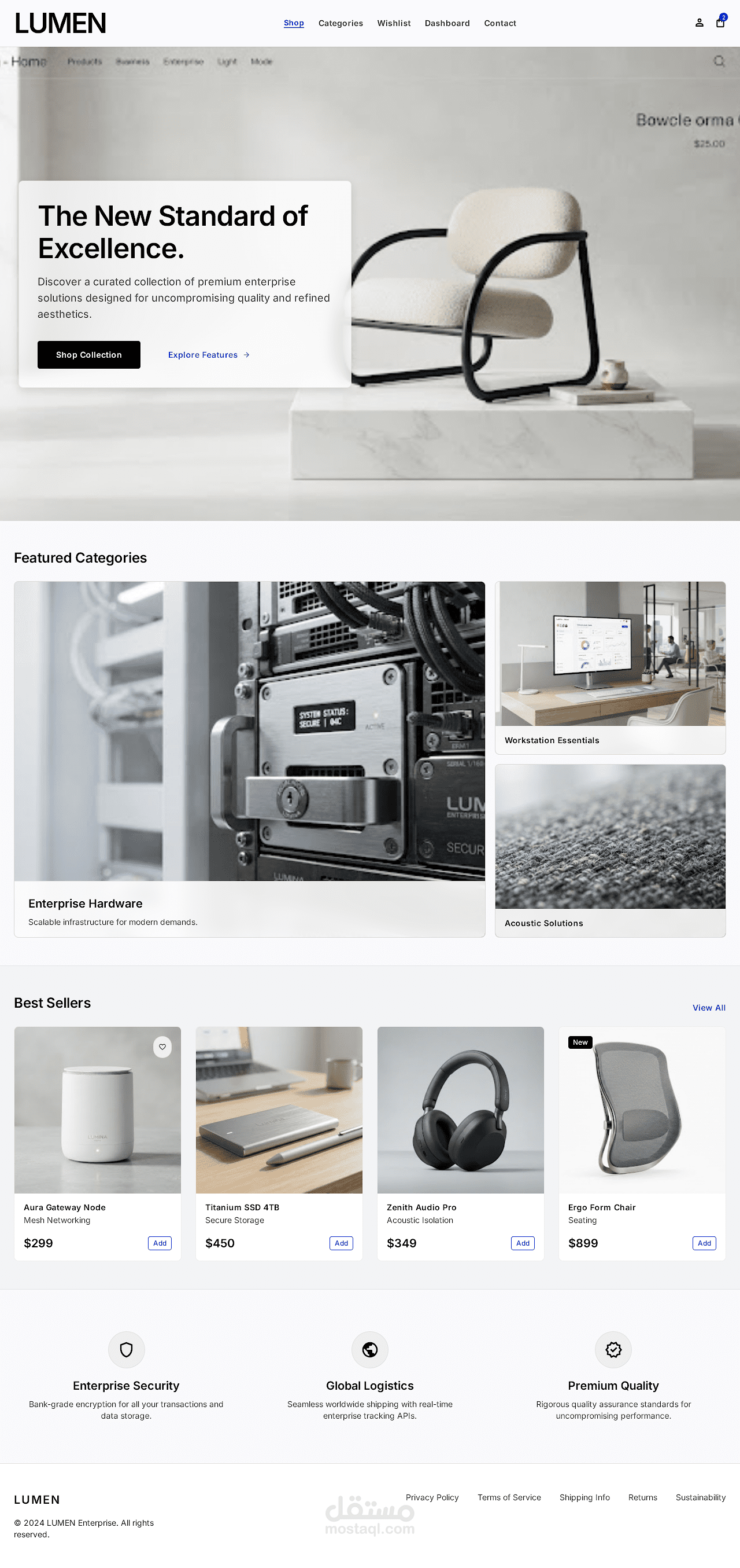 Lumen Online store