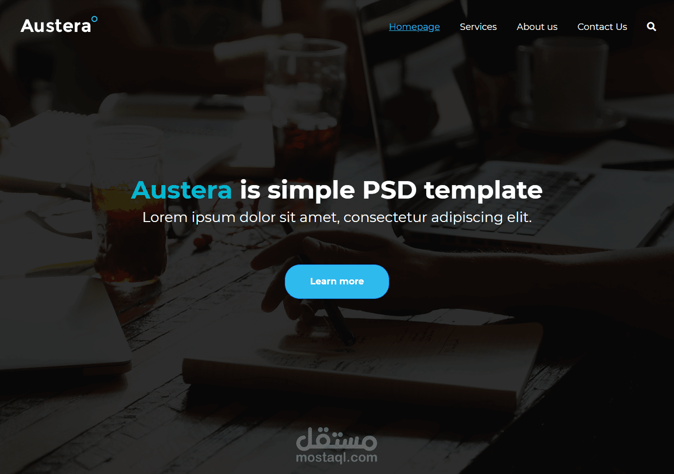 تصميم موقع متجاوب باستخدام bootstrap 4