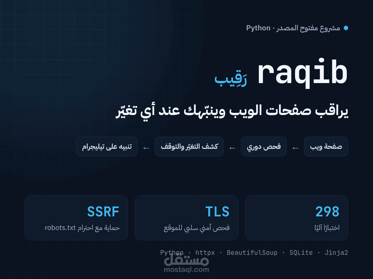 أداة مراقبة صفحات الويب والتنبيه عند التغيير