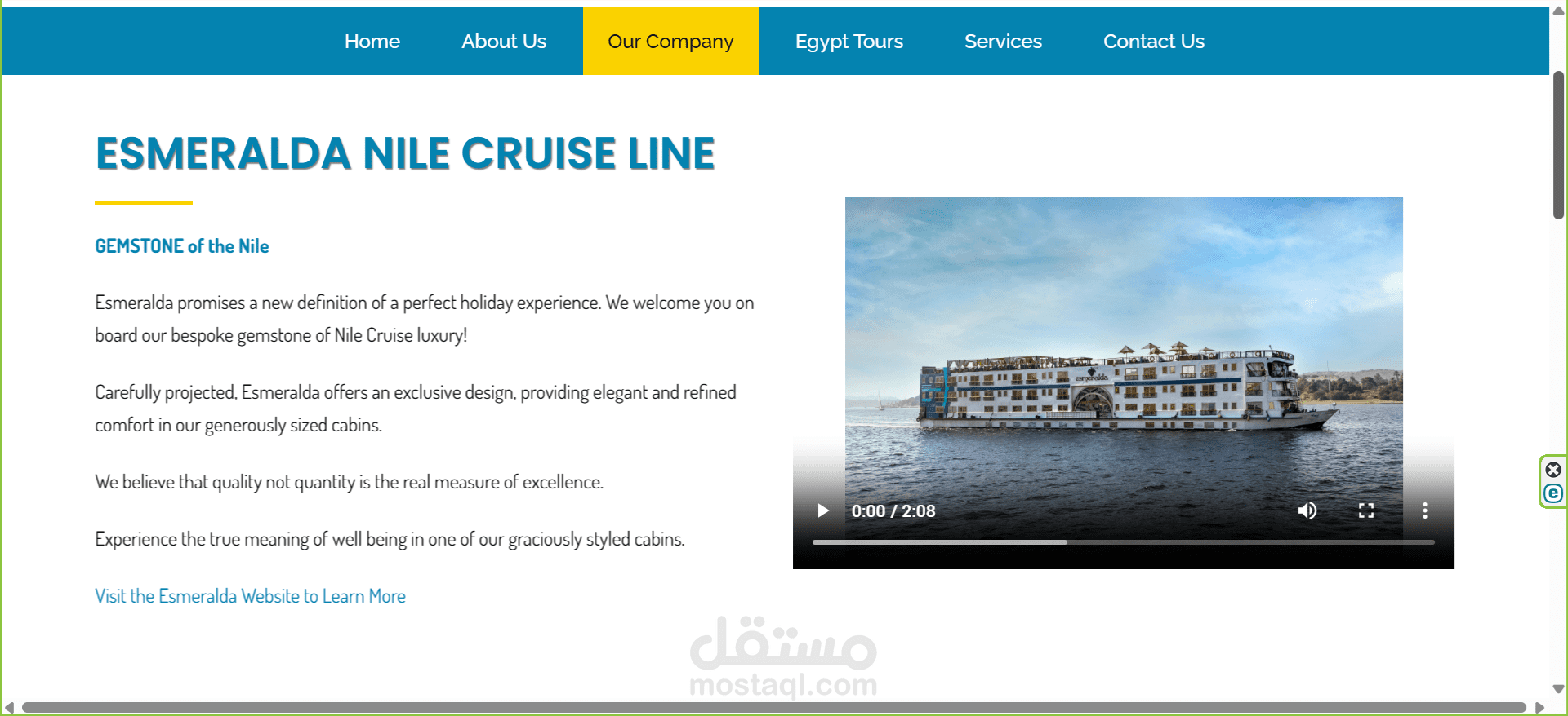 The project involved implementing the infrastructure and overseeing the work for a group of floating hotels for the international tourism company, Planet Tourism.