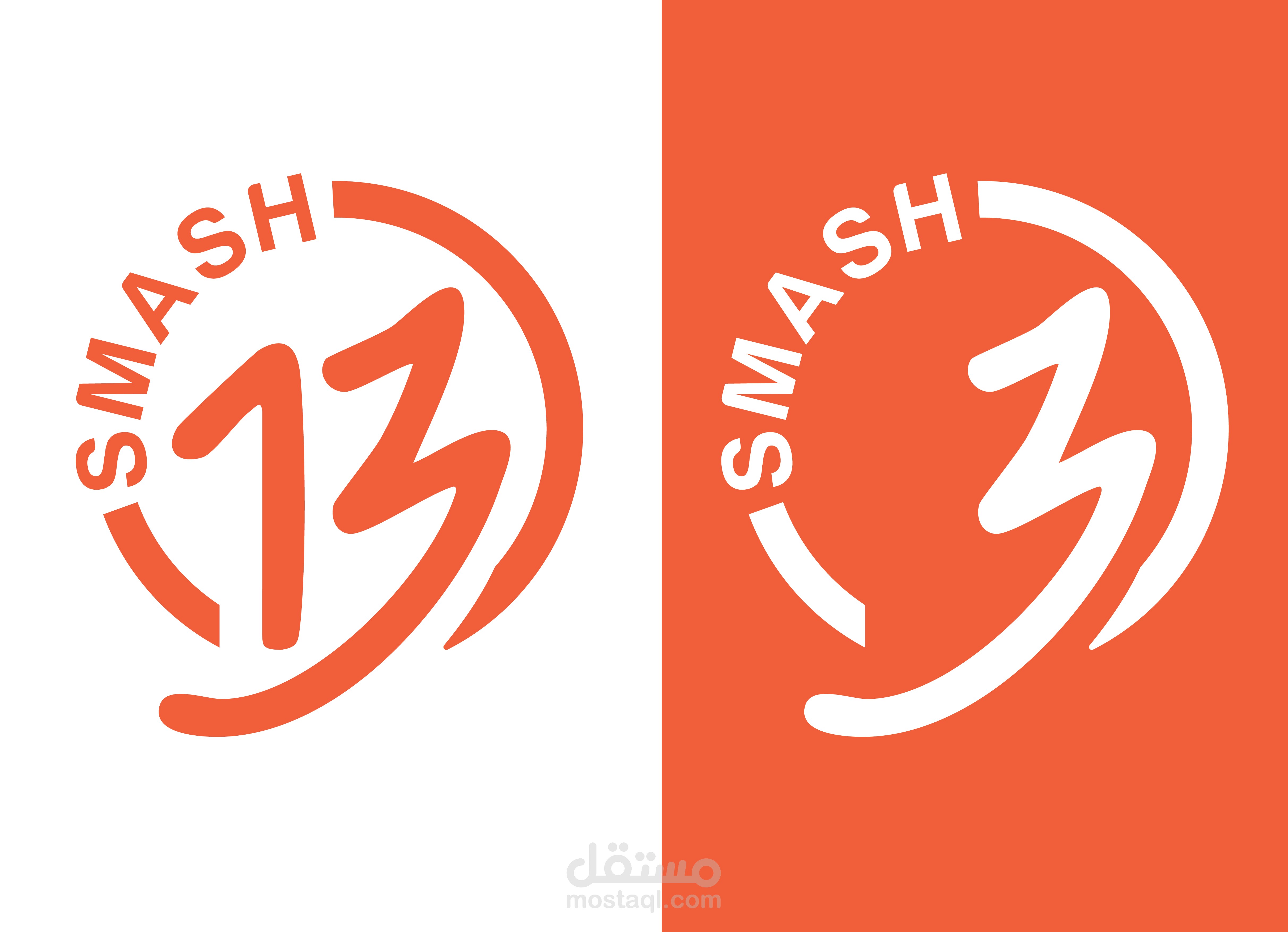 Smash 13 Logo and branding design