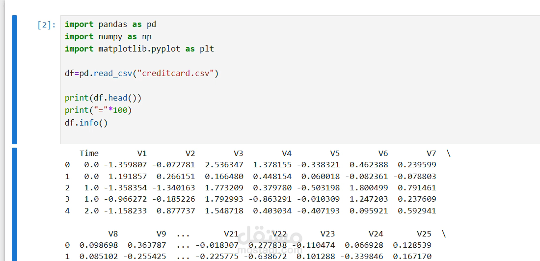 Credit Card Fraud Detection Data analysis using Python