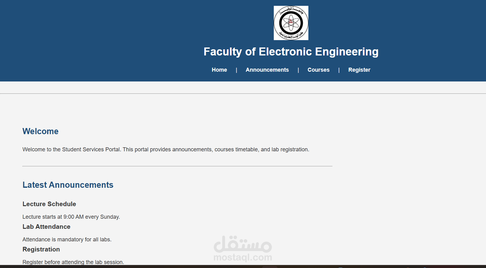 web for faculty