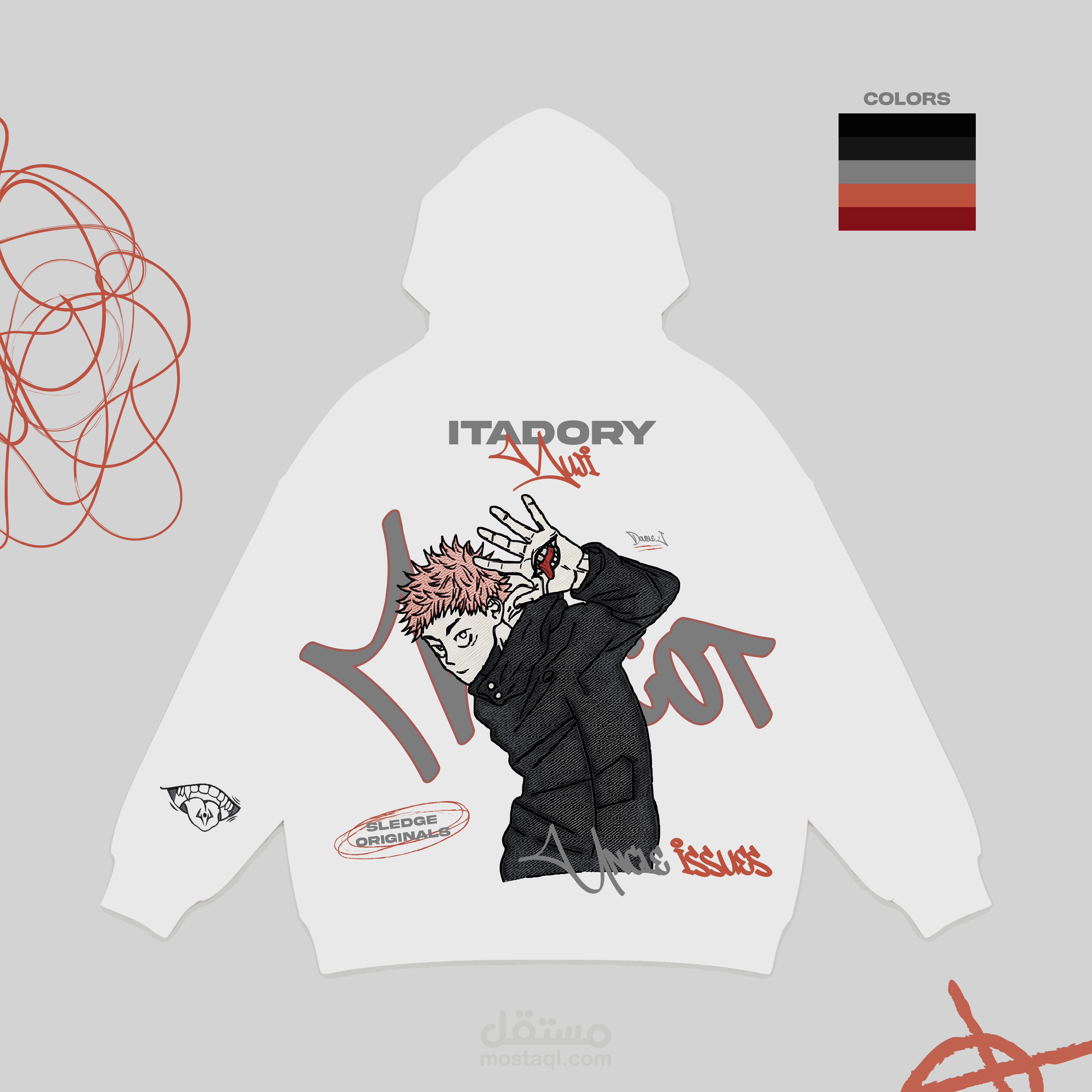تصميم هودي انميANIME HODDIE لشخصية ايتادوري من جوجوتسو كايسن