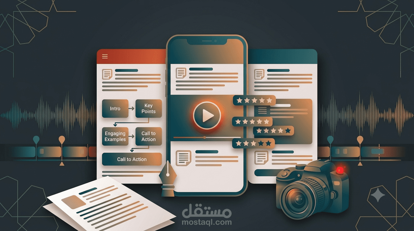 "سكريبت يوتيوب احترافي يُبقي مشاهدك حتى آخر ثانية"