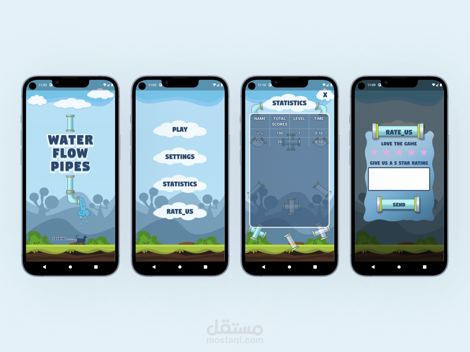Water Flow Pipes Game