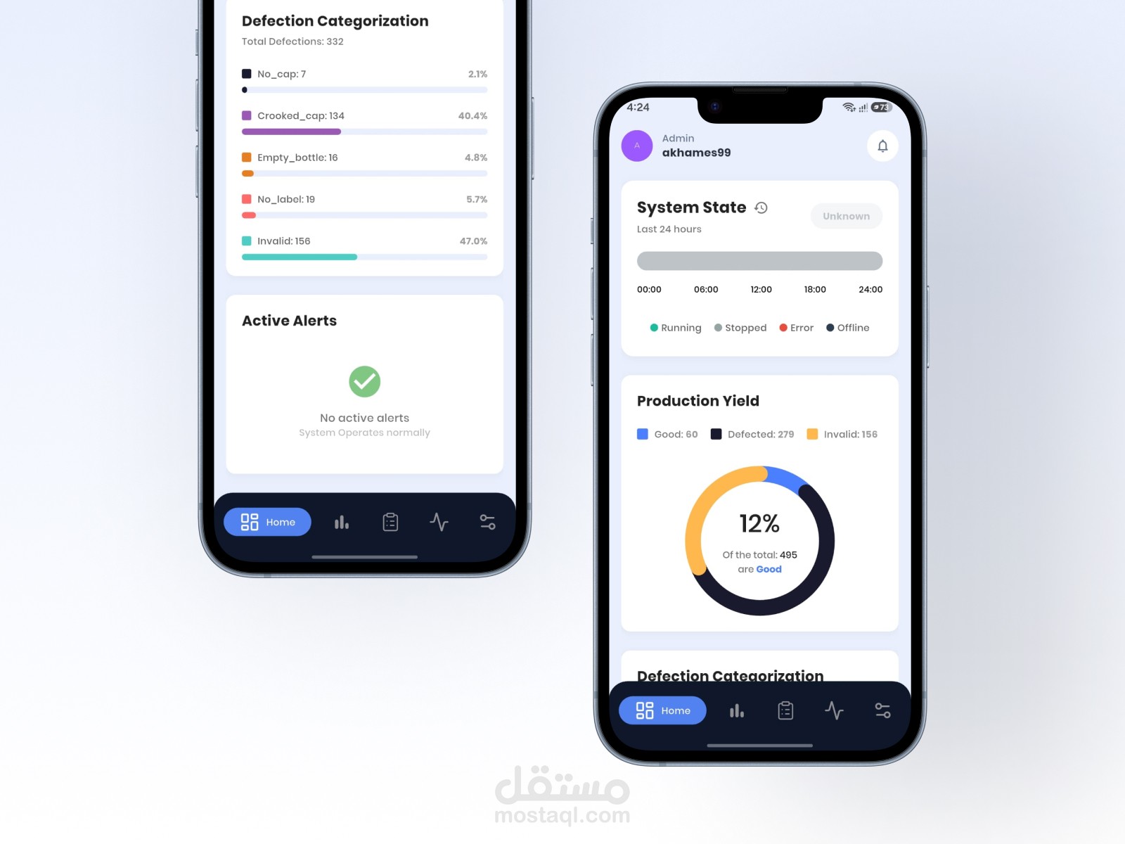 Nexus - تطبيق مراقبة لخط سير مصنع