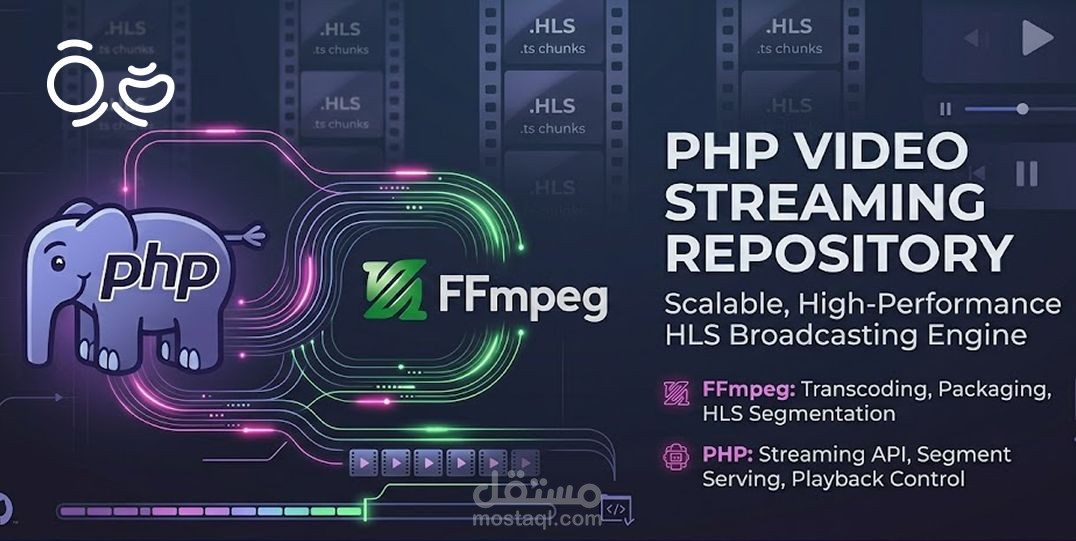 نظام بث فيديو تكيفي (Adaptive Streaming) باستخدام PHP وFFmpeg