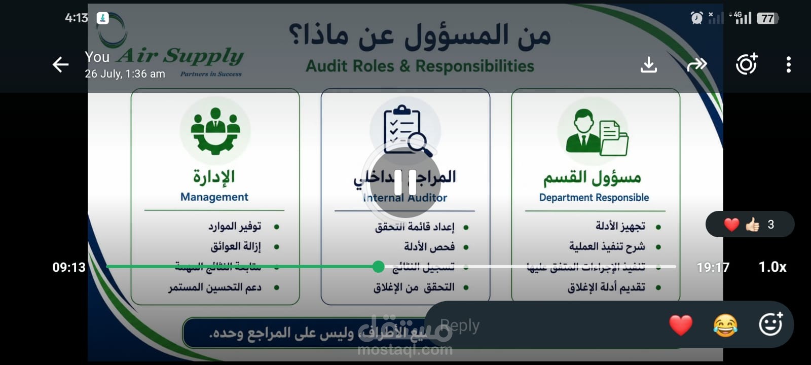 إعداد وإنتاج فيديوهات تدريبية وتوعوية لشرح موضوعات الصحة والسلامة المهنية وأنظمة الإدارة ISO  بالإضافة إلى استخدام الرسوم التوضيحية ومخططات سير العمليات.  كما أستخدم برنامج 3D Max في تصميم مشاهد