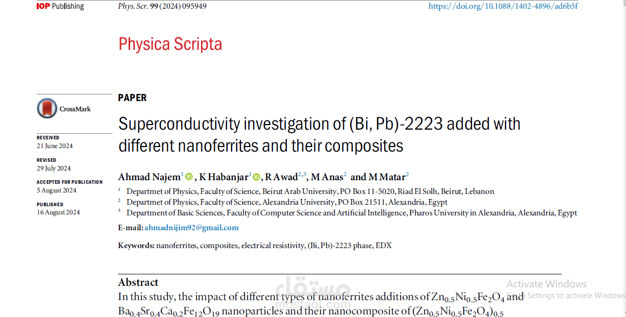 Superconductivity investigation of (Bi, Pb)-2223 added with different nanoferrites and their composites