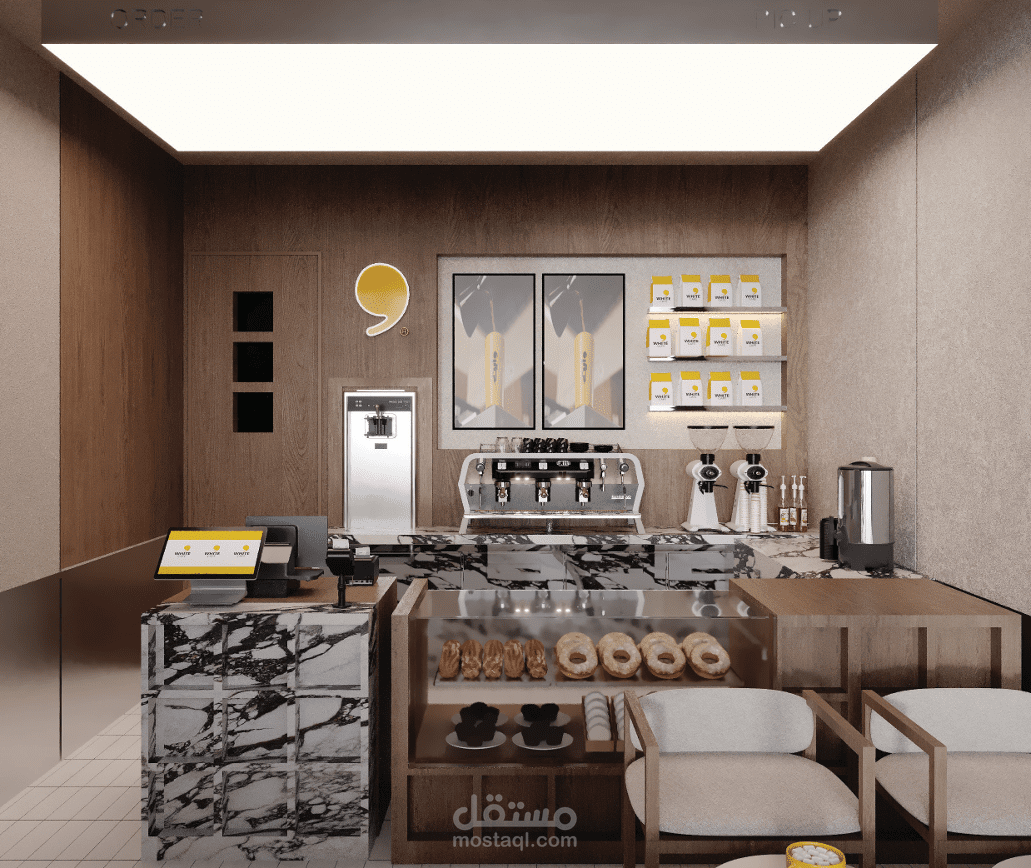 تصميم ولوحات تنفيذيه كافيه وايت السعوديه