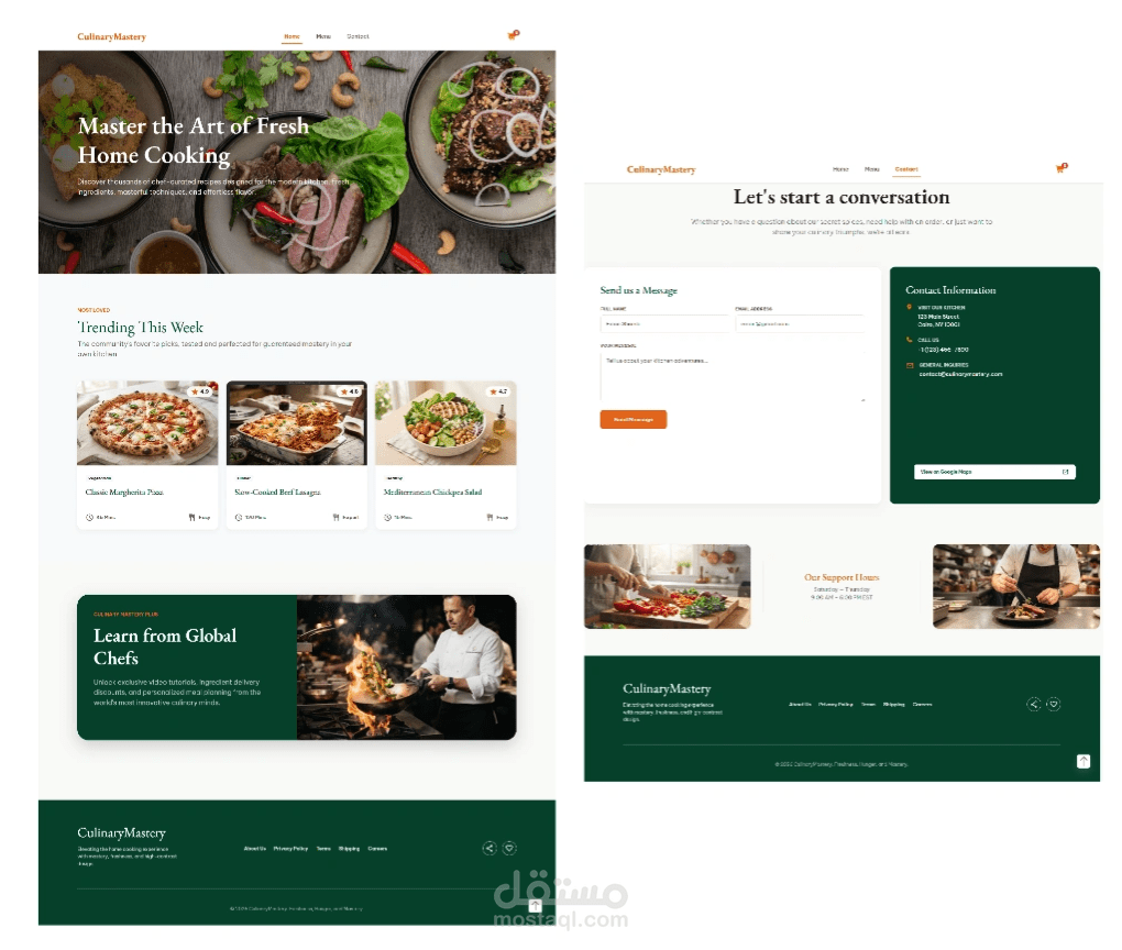 Recipes website