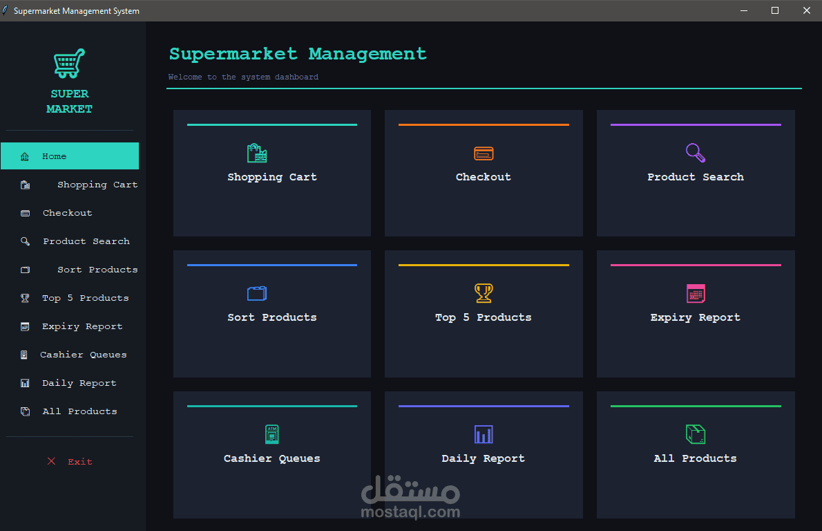 supermarket management system