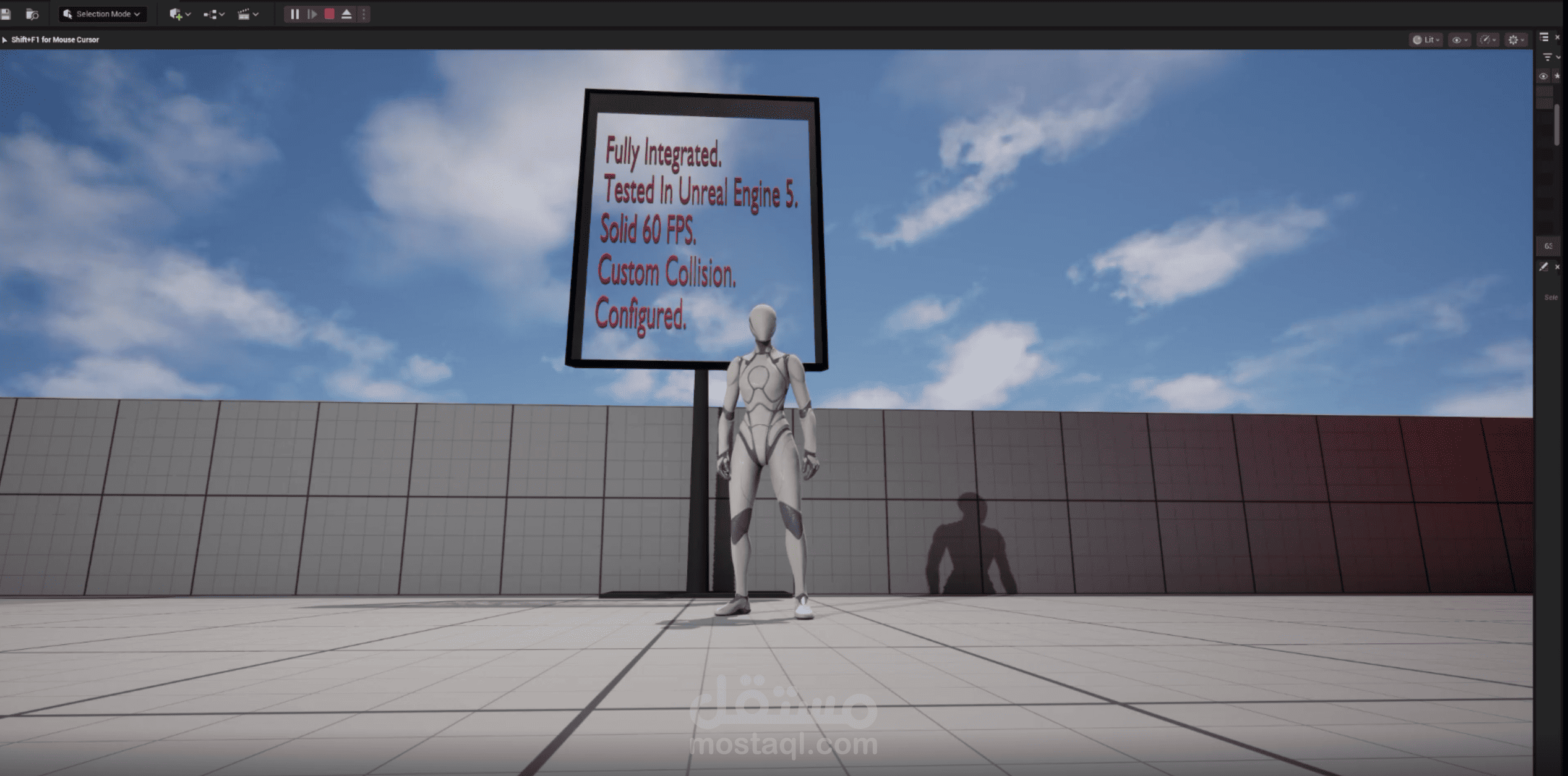 جميع تصاميمي في محرك Unreal Engine 5