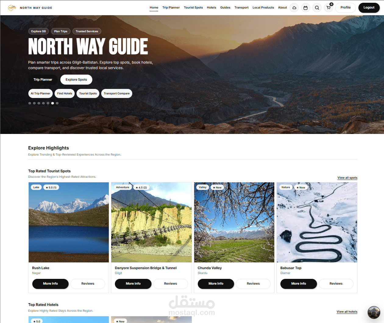 North Way Guide – AI Powered Tourism Platform