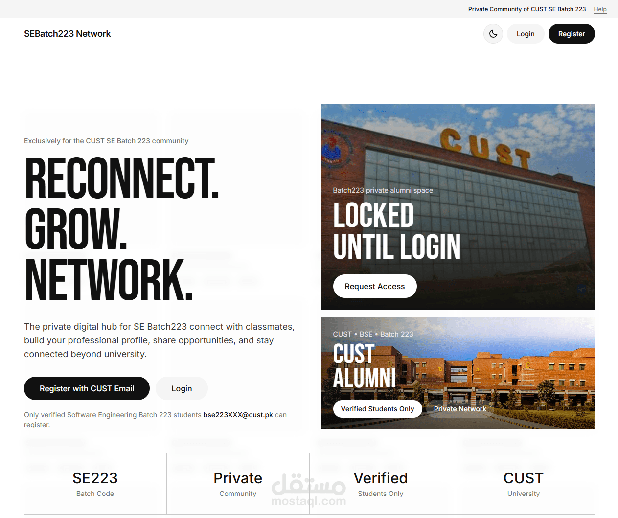 Batch 223 Network – Student Community Platform