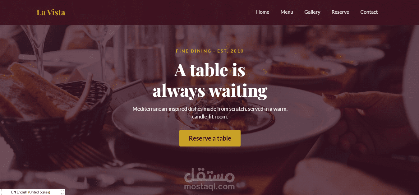 Restaurant Website