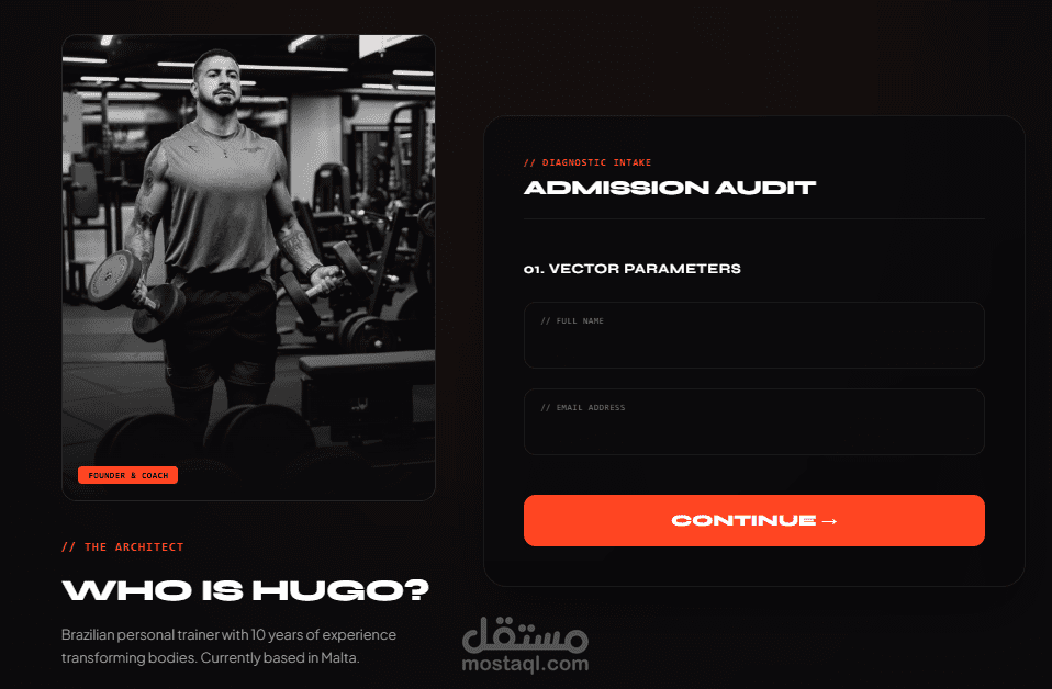 website for instagram fitness influencer