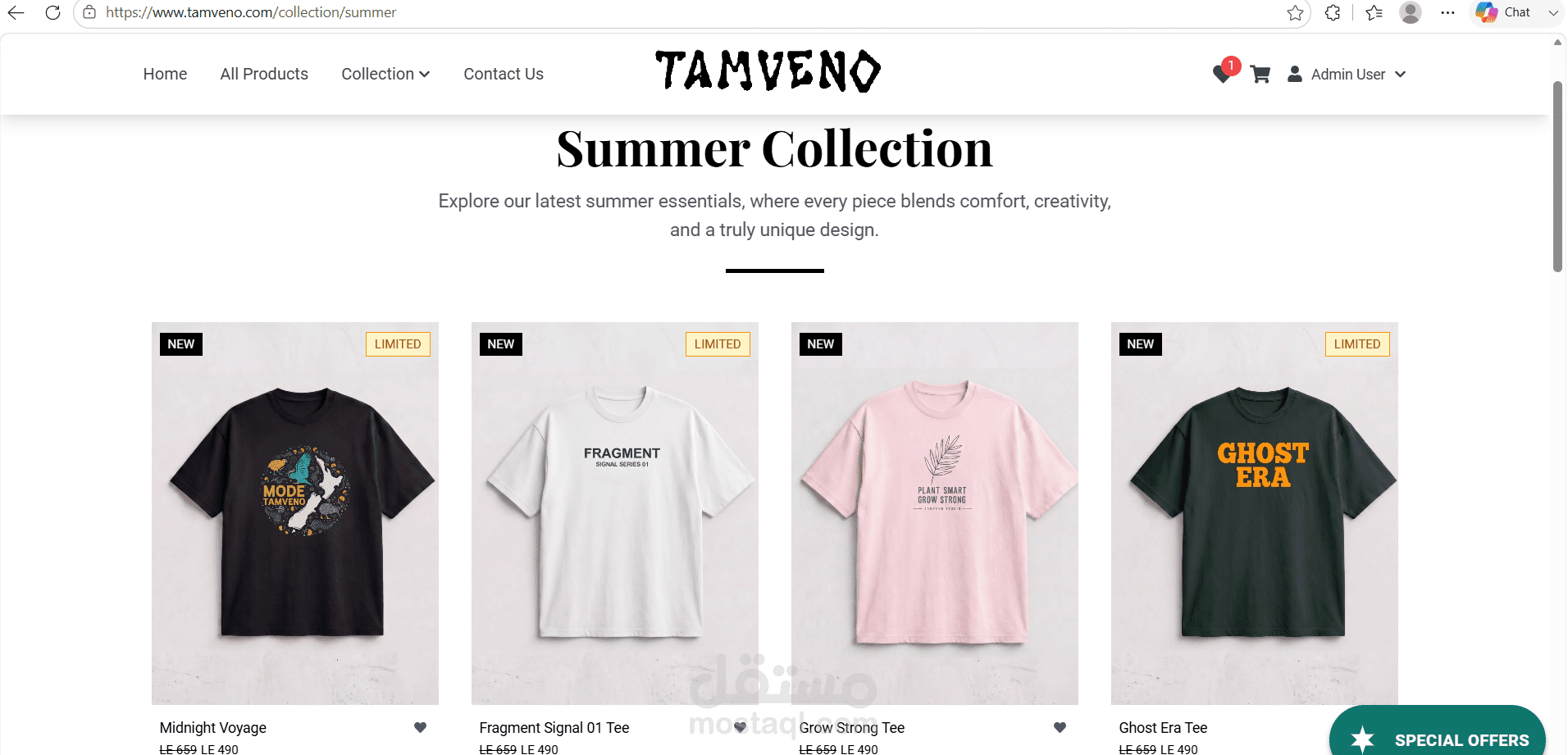 Tamveno – Full Stack E-Commerce fashion Platform