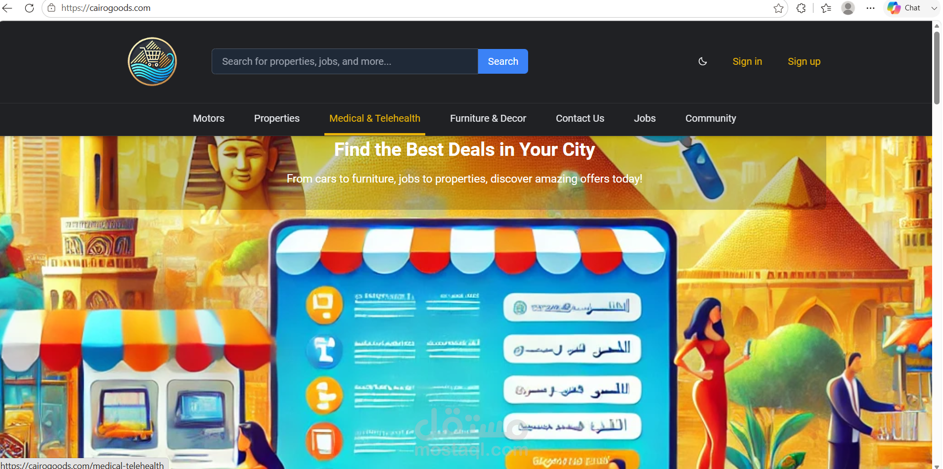 CairoGoods – Marketplace & Telehealth Platform