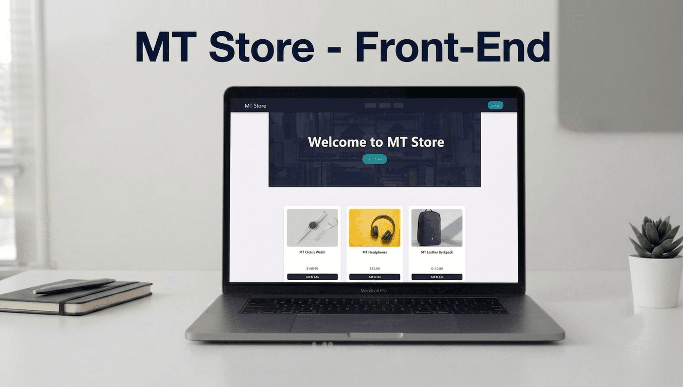تصميم وتطوير واجهة متجر إلكتروني تجاوبي MT Store