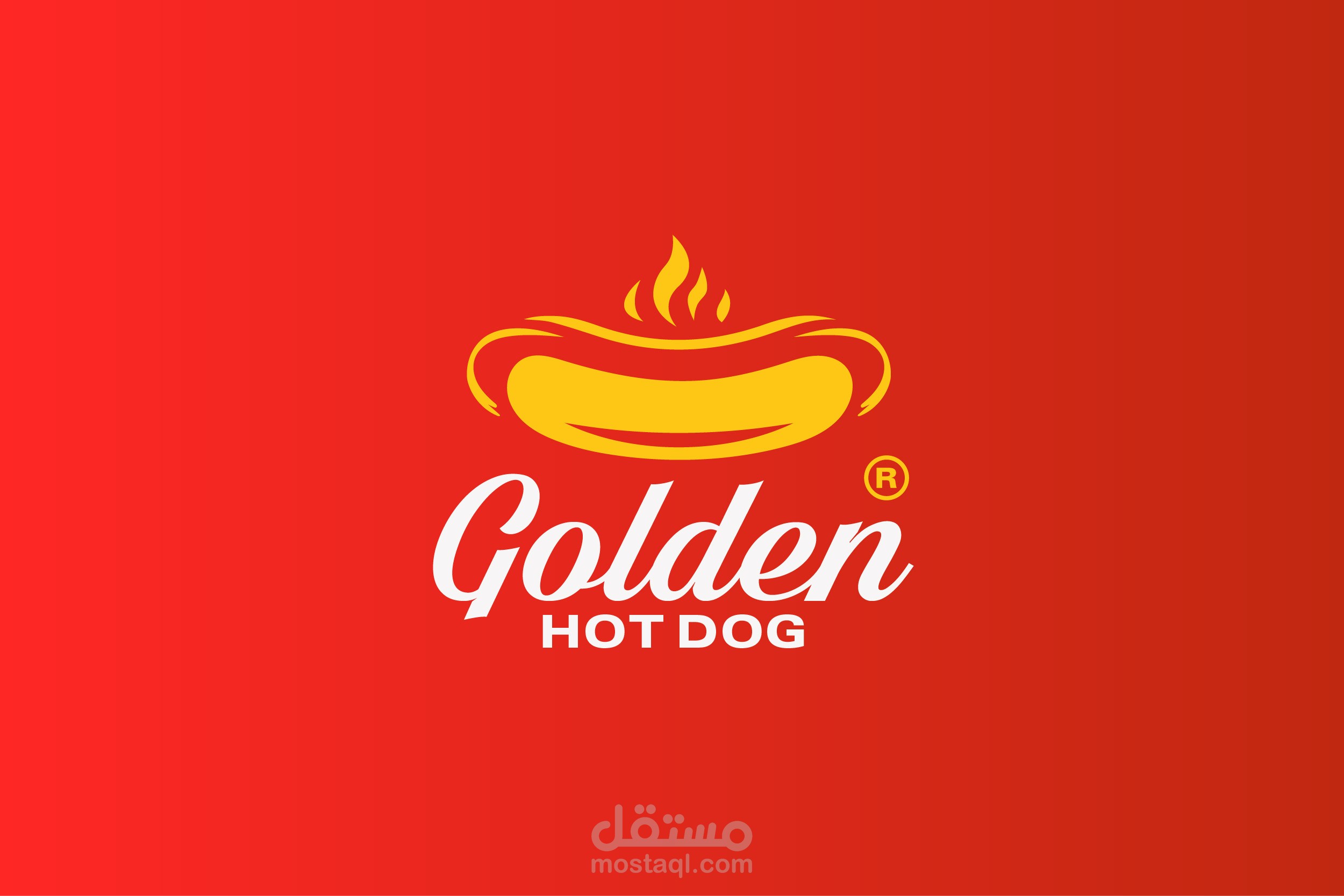 هوية مطعم جولدن هوت دوج | Golden Hot Dog