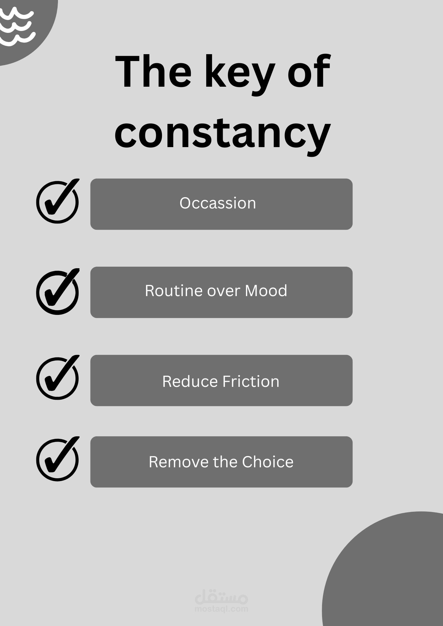 تصميم The key of constancy بكانفا