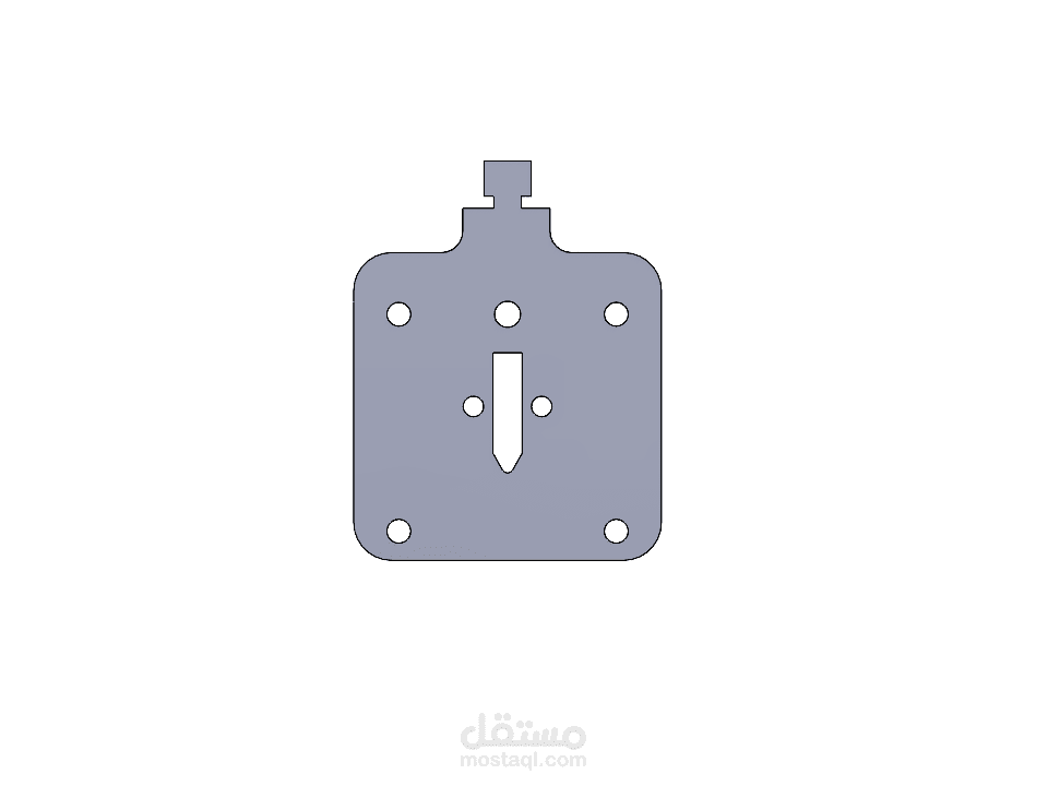 تصميم غطاء فيوز سيراميكي هندسي - SolidWorks