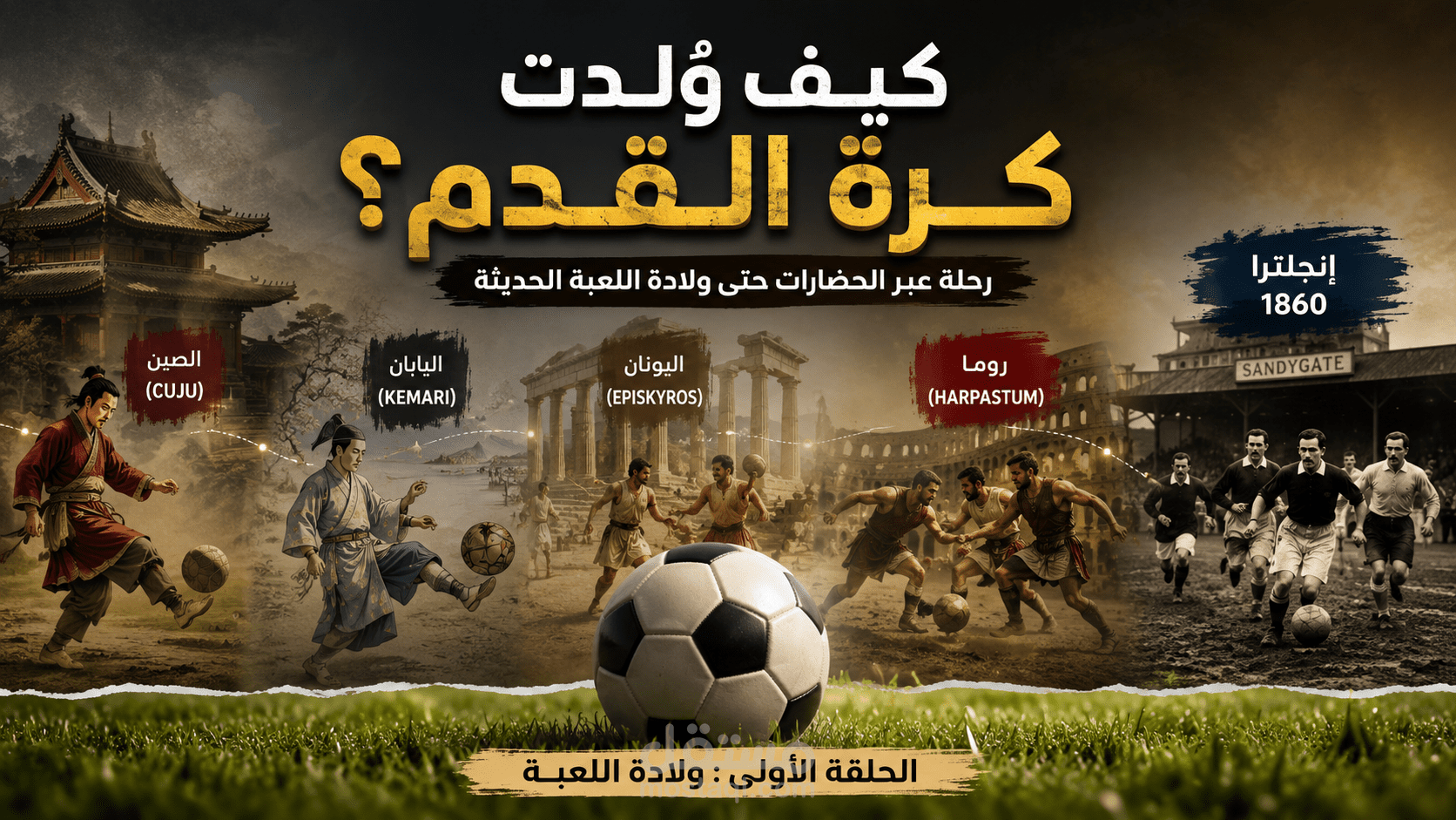 اسكريبت يوتيوب وثائقي : كيف ولدت كرة القدم ؟