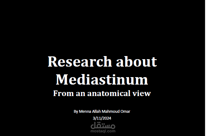 ٍScientific Research about Mediastinum