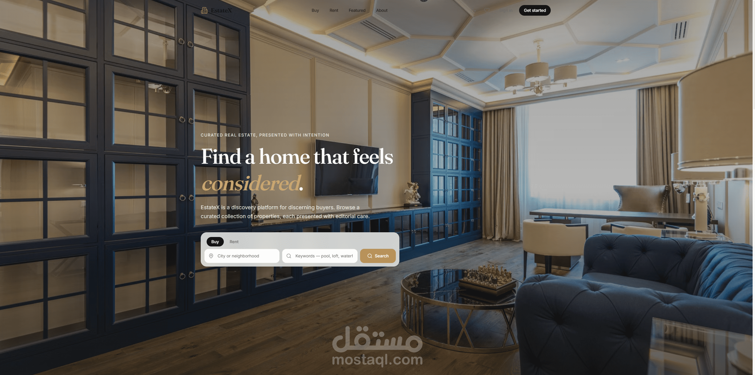 EstateX – Modern Real Estate Platform