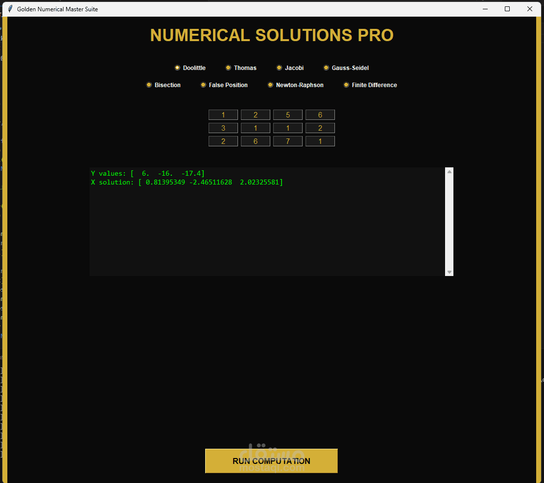 Numerical Calc