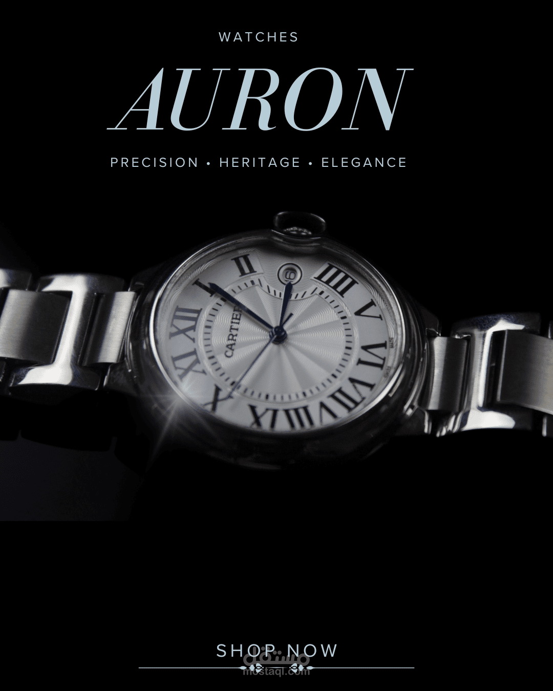AURON | مفهوم إعلاني لعلامة ساعات فاخرة
