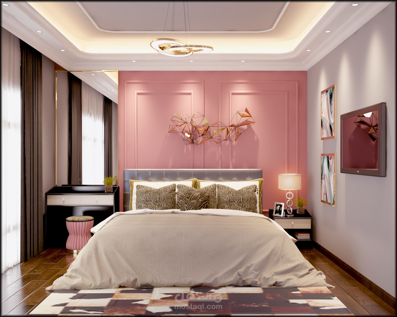تصميم داخلي لغرف نوم