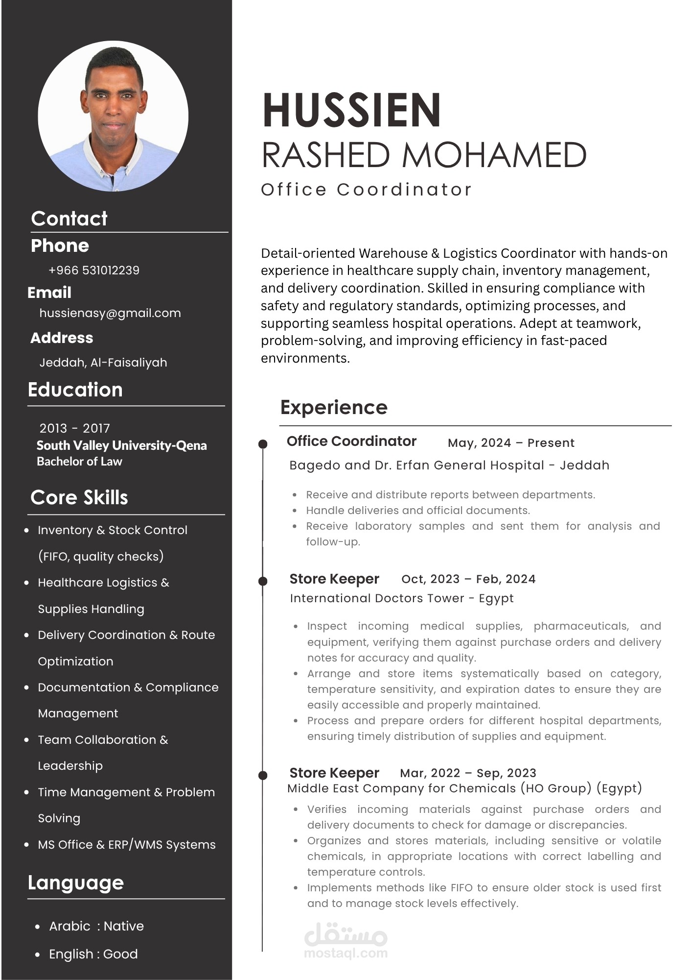 Hussain Mohamed CV