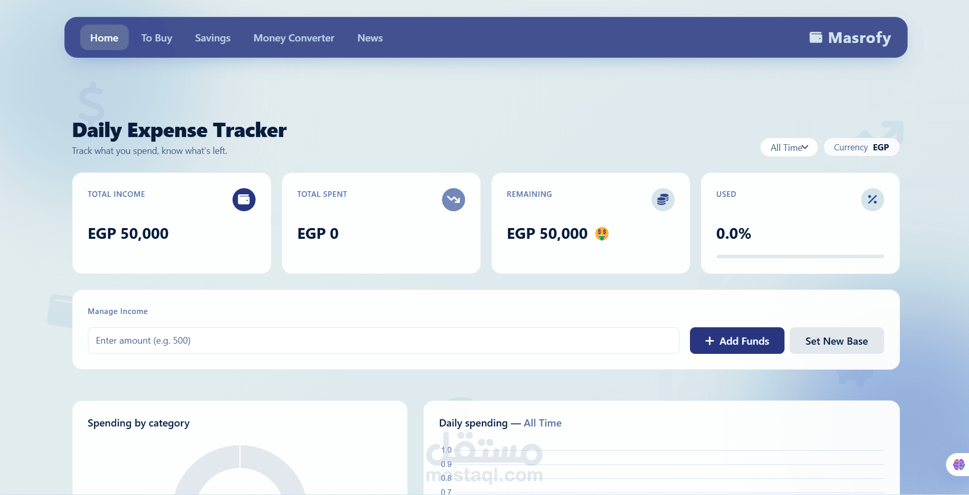Masrofy - Daily Expense & Financial Tracker