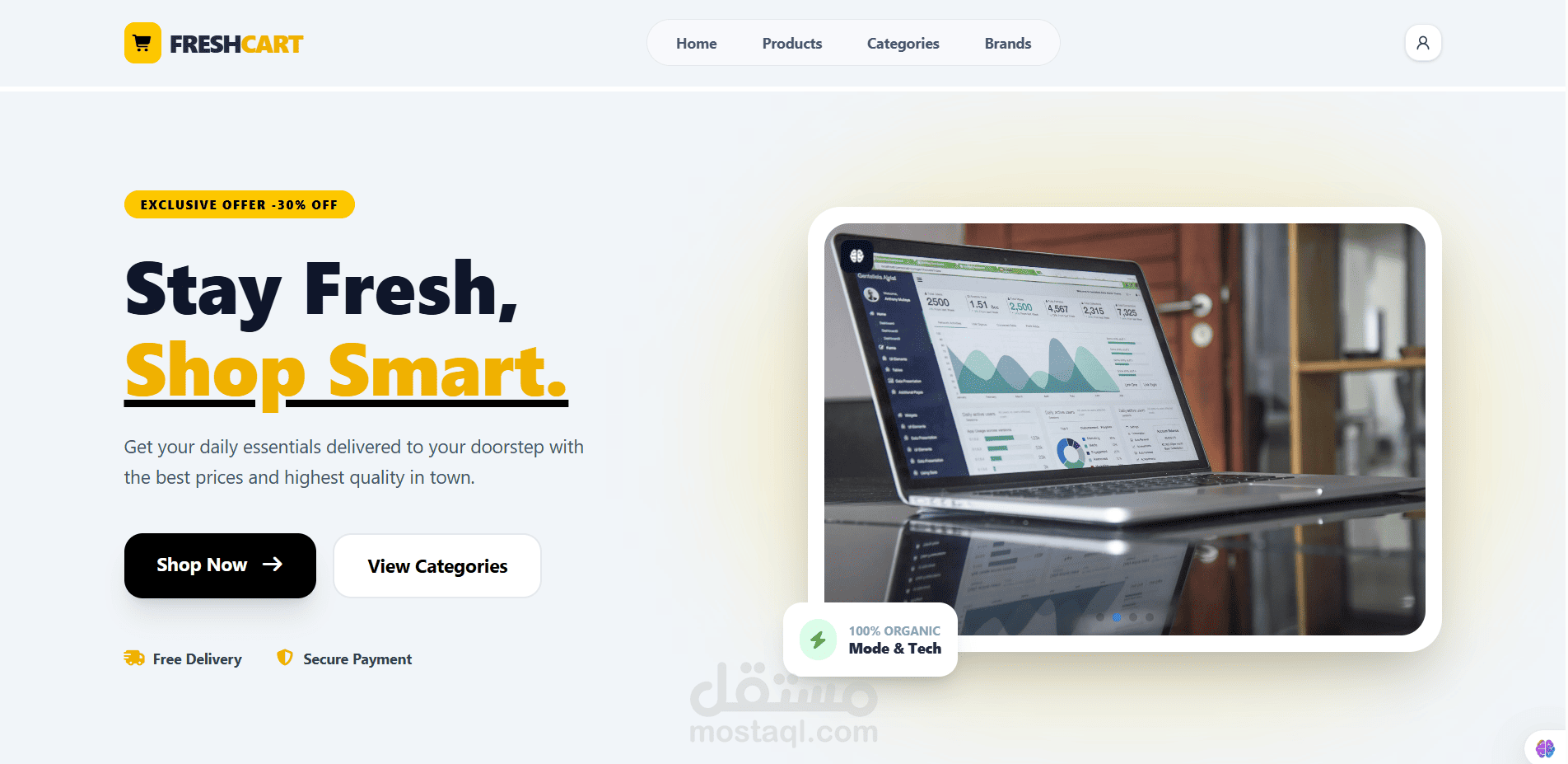 FreshCart - Modern E-Commerce Solution