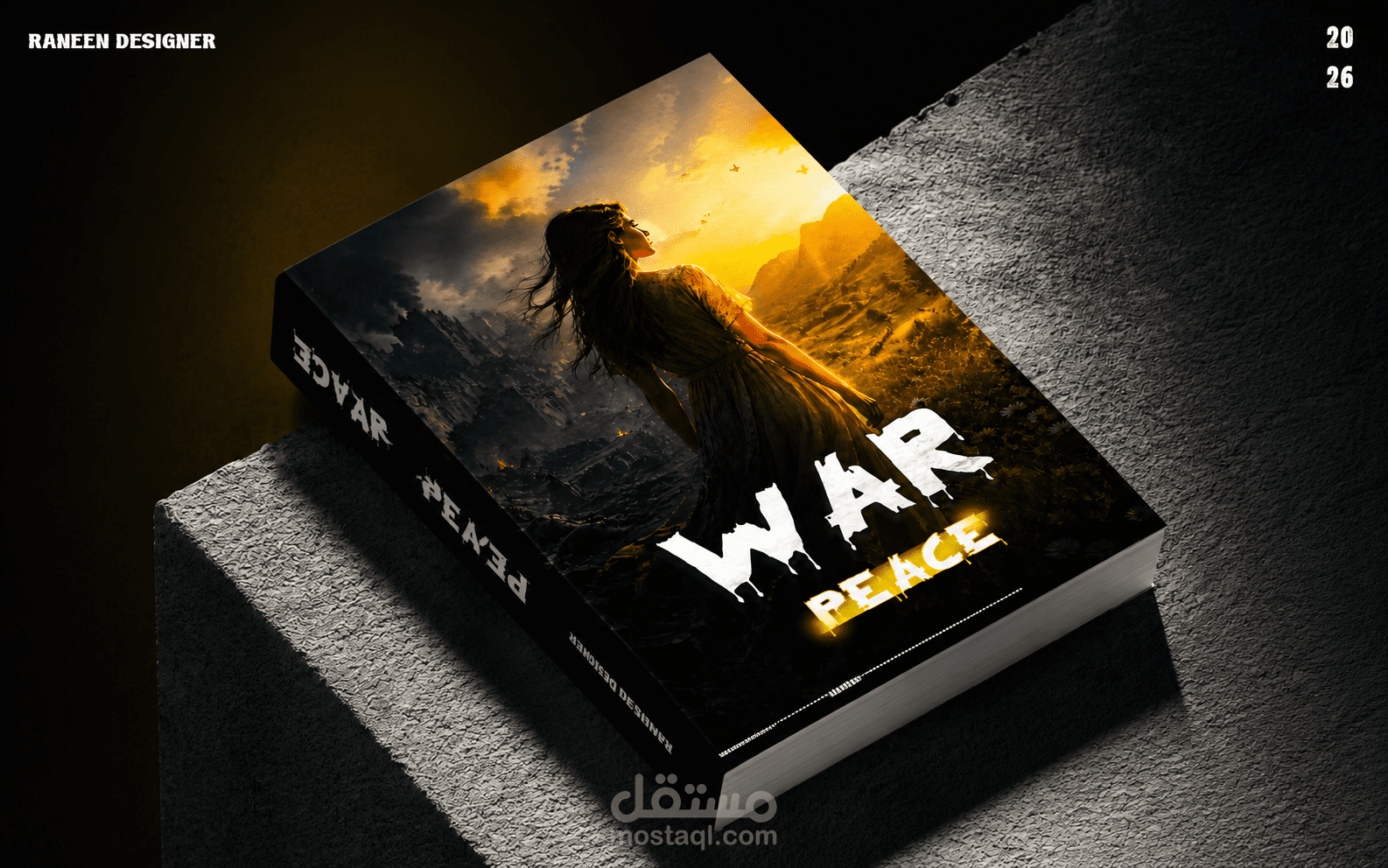 تصميم غلاف كتاب احترافي | War & Peace