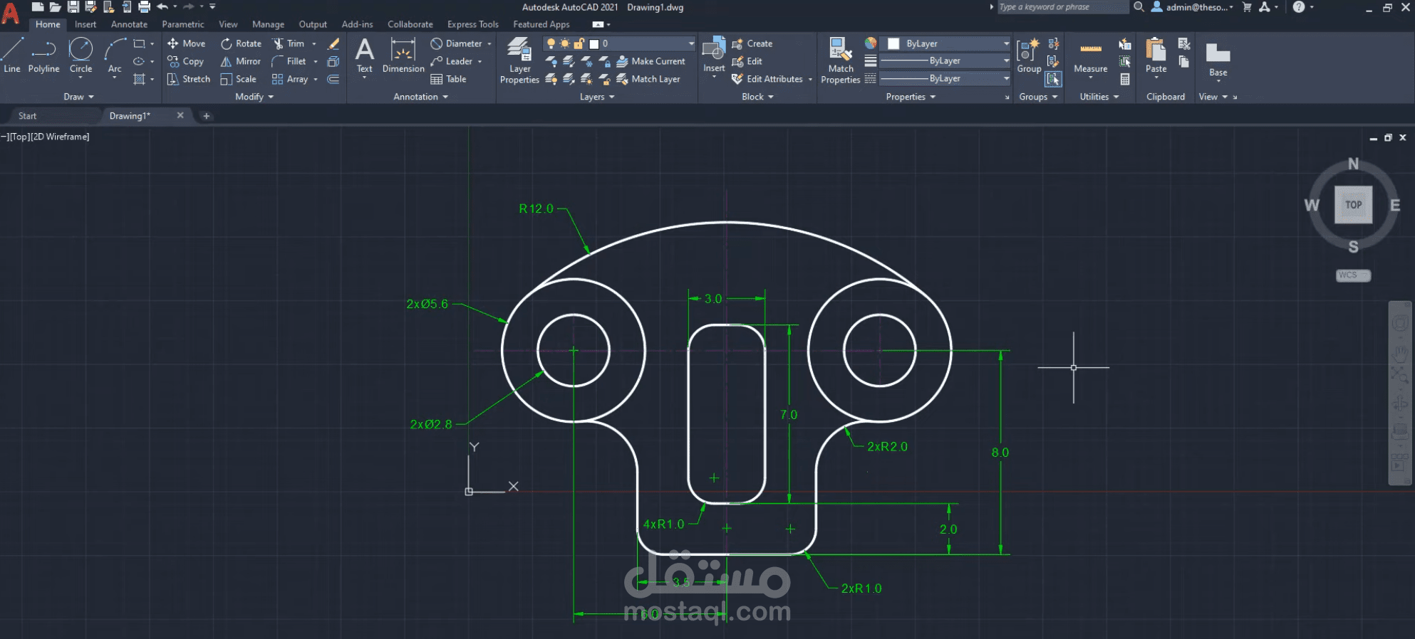 رسم وتصميم المخططات الهندسية والكهربائية/الميكانيكية باستخدام برنامج AutoCAD