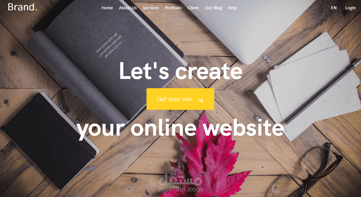 IT solutions landing page