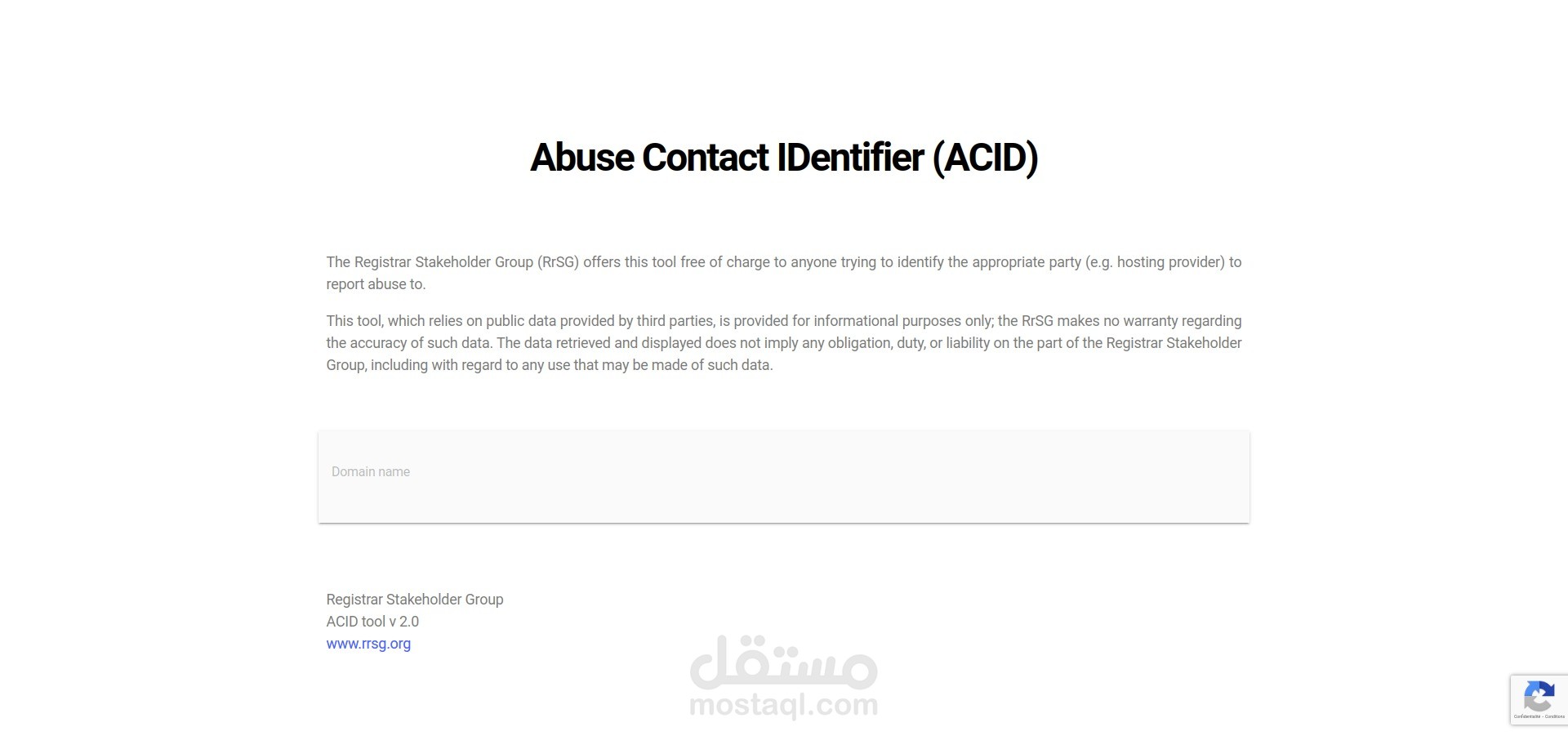 Abuse Contact IDentifier (ACID)