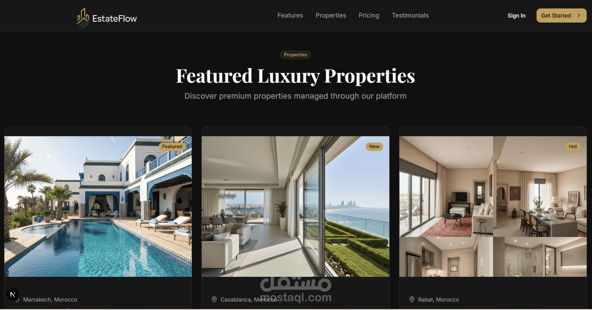 EstateFlow — نظام CRM متكامل لإدارة العقارات والعملاء