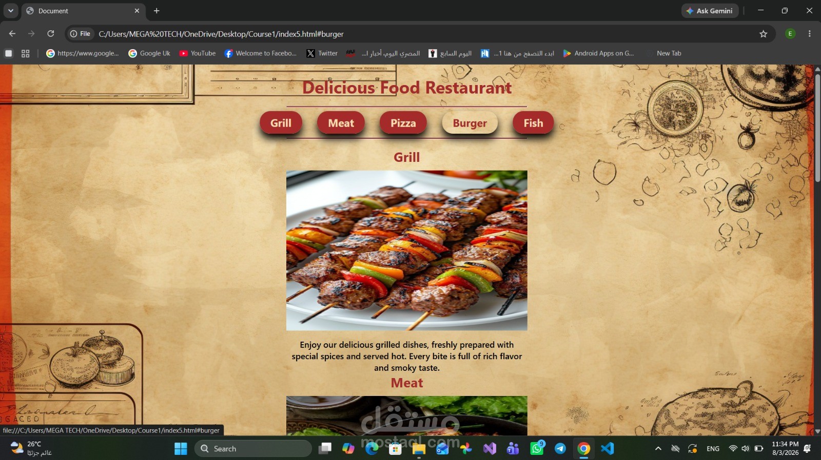 Restaurant Website