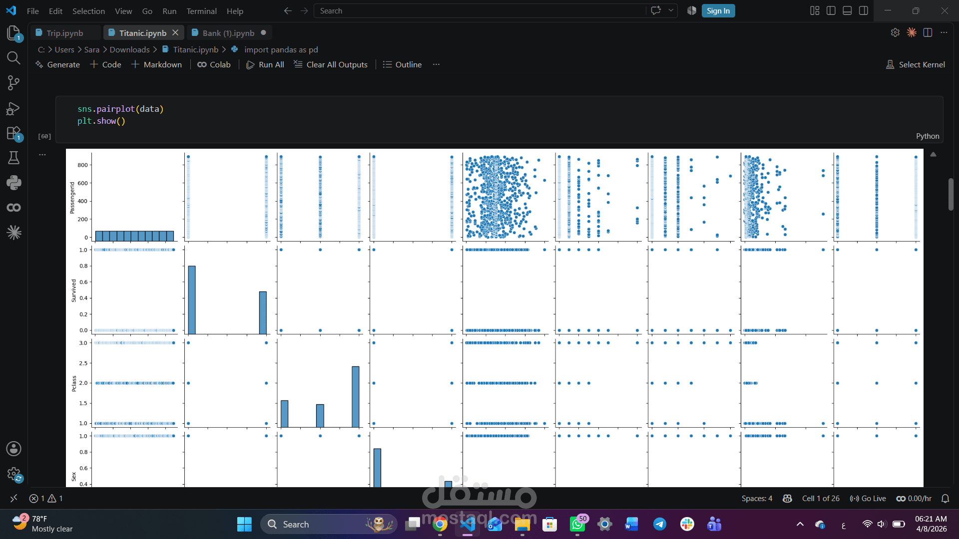 مشروع معالجة وتحليل البيانات الاستكشافية وهندسة الميزات (Exploratory Data Analysis - EDA)