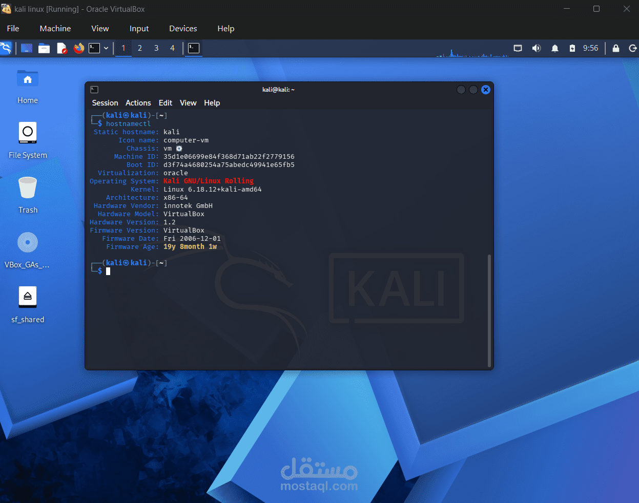 Kali Linux Server Administration Lab
